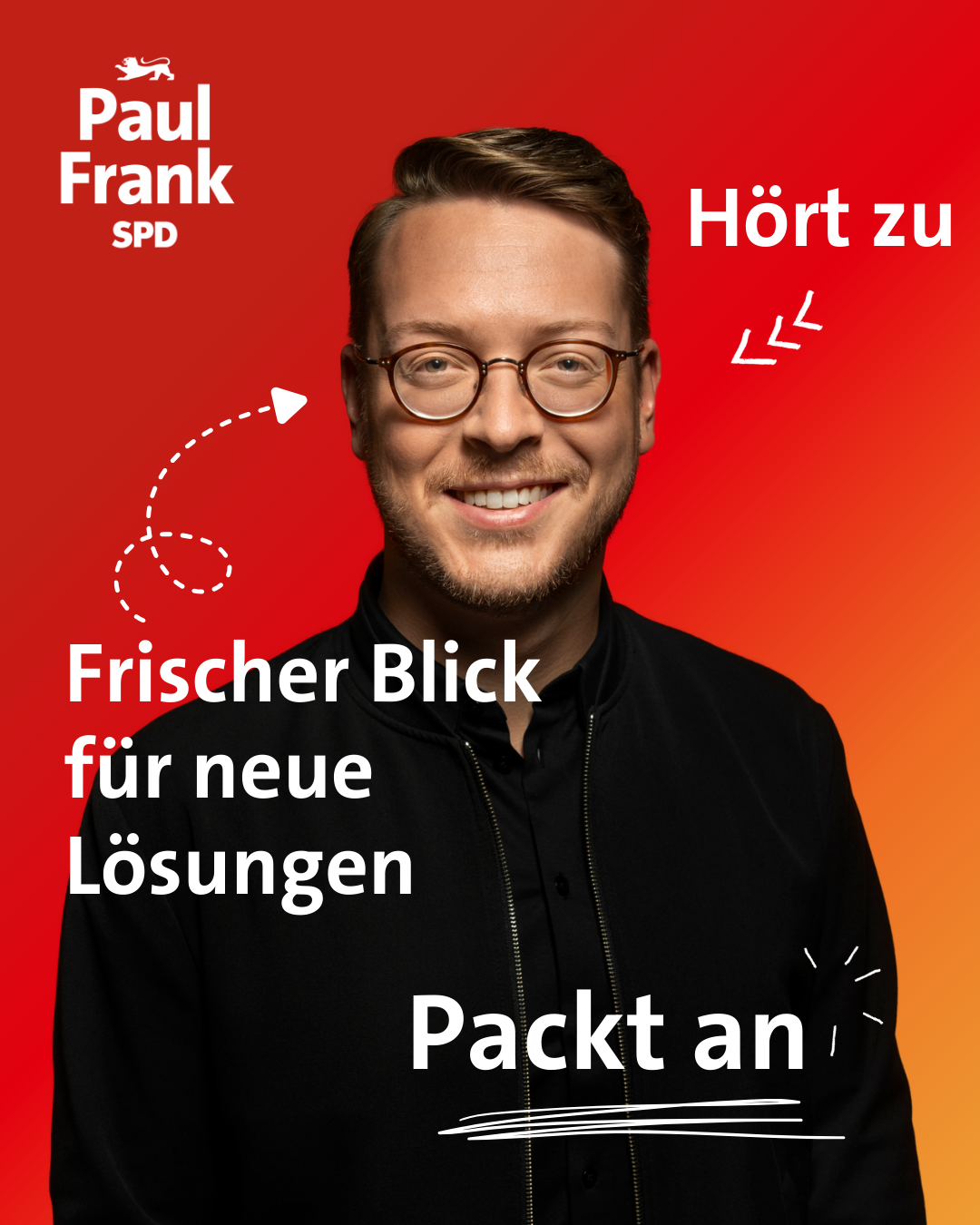 Paul Frank im Gespräch vor Ort